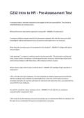 C232 Intro to HR Pre-Assessment Test WGU &ndash; Practice Questions & Exam Prep