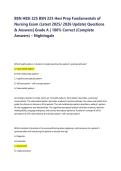 BSN 225 HESI Fundamentals of Nursing Exam Prep &ndash; Practice Questions & Study Guide