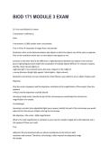 BIOD 171 Module 3 Exam &ndash; Practice Questions & Study Guide