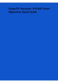 CompTIA Security&plus; SY0-601 Exam Objectives Study Guide &ndash; Cybersecurity Review & Exam Preparation