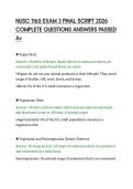 NUSC 1165 EXAM 3 FINAL SCRIPT 2026&NewLine;COMPLETE QUESTIONS ANSWERS PASSED&NewLine;A&plus;