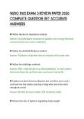 NUSC 1165 EXAM 3 REVIEW PAPER 2026&NewLine;COMPLETE QUESTION SET ACCURATE&NewLine;ANSWERS
