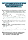 OBT3 COMPREHENSIVE STUDY GUIDE&NewLine;2026 FULL QUESTIONS AND&NewLine;SOLUTIONS GRADED A&plus;&NewLine;