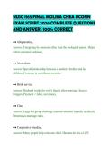 NUSC 1165 FINAL MOLIKA CHEA UCONN&NewLine;EXAM SCRIPT 2026 COMPLETE QUESTIONS&NewLine;AND ANSWERS 100&percnt; CORRECT&NewLine;