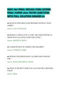 NUSC 1165 FINAL MOLIKA CHEA UCONN&NewLine;FINAL PAPER 2026 TESTED QUESTIONS&NewLine;WITH FULL SOLUTION GRADED A&plus;