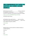OBT3 COMPREHENSIVE TEST PAPER 2026&NewLine;QUESTIONS AND CORRECT ANSWERS&NewLine;GRADED A&plus;