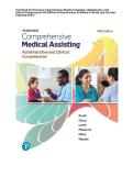 Test Bank for Pearson's Comprehensive Medical Assisting 5th Edition by Beaman&comma; Routh & Papazian-Boyce&NewLine;&NewLine;