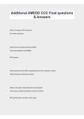 AMEDD CCC Final Exam &vert; Additional Questions & Answers&comma; Study Guide & Exam Review 2026&sol;2027
