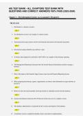 Accounting Information Systems &lpar;AIS&rpar; Test Bank &vert; All Chapters&comma; Questions & Answers&comma; Study Guide & Exam Review 2026&sol;2027