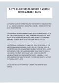 ABYC Electrical Study 1 &vert; Master Set Practice Questions&comma; Answers&comma; Study Guide & Exam Review 2026&sol;2027
