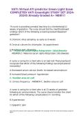 VATI &sol;Virtual ATI predictor Green Light Exam COMPLETED VATI Greenlight STUDY SET Already Graded A&plus; NEW&excl;&excl;&excl;