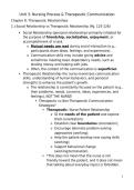 Unit 3 Nursing Process and Theraputic Communication