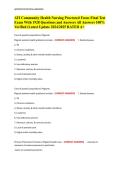 ATI Community Health Nursing Proctored Focus Final Test  Exam With 1928 Questions and Answers All Answers 100&percnt;  Verified