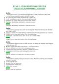 EXAM 2 - LEADERSHIP RN400 UPDATED&NewLine;QUESTIONS AND CORRECT ANSWERS