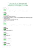 GEOG 1301 EXAM 1 BLINN UPDATED&NewLine;QUESTIONS AND CORRECT ANSWERS