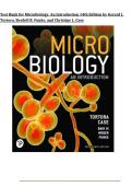 Test Bank for Microbiology&colon; An Introduction 14th Edition by Tortora&comma; Funke & Case