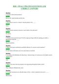 HSB - FINAL UPDATED QUESTIONS AND&NewLine;CORRECT ANSWERS