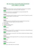 HSC 404&comma; FINAL EXAM UPDATED QUESTIONS&NewLine;AND CORRECT ANSWERS