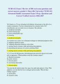 NURS 612 Exam 3 Review of 200 real exam questions and correct answers graded A Maryville University&sol; NURS 612 Advanced Health Assessment Exam 3 Prep- Questions and Correct Verified Answers 2026-2027 