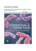 Test Bank - Essentials of Genetics&comma; 10th Edition &lpar;Klug&comma; 2020&rpar;&comma; Chapter 1-21  Fully Covered