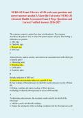 NURS 612 Exam 2 Review of 150 real exam questions and correct answers graded A Maryville University&sol; NURS 612 Advanced Health Assessment Exam 2 Prep- Questions and Correct Verified Answers 2026-2027