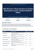 NSG 552 Exam 2 Study Questions & Verified Rationalized Answers&comma; Updated 2026&sol;2027 Edition