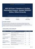 NSG 552 Exam 3 Questions & Verified Rationalized Answers&comma; Updated 2026&sol;2027 Edition&comma; Wilkes University &lpar;1&rpar;
