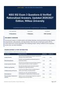 NSG 552 Exam 3 Questions & Verified Rationalized Answers&comma; Updated 2026&sol;2027 Edition&comma; Wilkes University