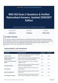 NSG 552 Exam 2 Questions & Verified Rationalized Answers&comma; Updated 2026&sol;2027 Edition