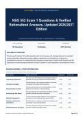 NSG 552 Exam 1 Questions & Verified Rationalized Answers&comma; Updated 2026&sol;2027 Edition