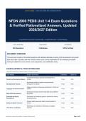 NFDN 2005 PEDS Unit 1-4 Exam Questions & Verified Rationalized Answers&comma; Updated 2026&sol;2027 Edition