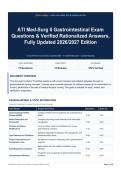 ATI Med-Surg II Gastrointestinal Exam Questions & Verified Rationalized Answers&comma; Fully Updated 2026&sol;2027 Edition