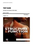 Patton&colon; Structure & Function of the Body&comma; 17th Edition Test Bank 