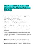 OCS ACTUAL CERTIFICATION PAPER&NewLine;2026 QUESTIONS WITH ANSWERS FULL&NewLine;SOLUTION