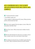 OCS COMPREHENSIVE TEST SCRIPT&NewLine;2026 QUESTIONS WITH SOLUTIONS 100&percnt;&NewLine;CORRECT&period;&NewLine;