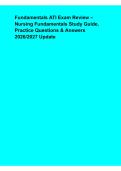 Fundamentals ATI Exam Review &ndash; Nursing Fundamentals Study Guide&comma; Practice Questions&comma; Answers & Comprehensive Exam Preparation