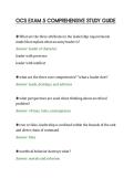 OCS EXAM 5 COMPREHENSIVE STUDY GUIDE&NewLine;
