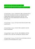 OCS FINAL STUDY GUIDE 2026&NewLine;COMPLETE QUESTIONS AND ANSWERS