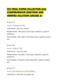 OCS FINAL PAPER COLLECTION 2026&NewLine;COMPREHENSIVE QUESTIONS AND&NewLine;VERIFIED SOLUTIONS GRADED A&plus;