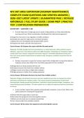 NYC DOT AREA SUPERVISOR &lpar;HIGHWAY MAINTENANCE&rpar; &NewLine;COMPLETE EXAM QUESTIONS AND VERIFIED ANSWERS &vert; &NewLine;2026&ndash;2027 LATEST UPDATE &vert; GUARANTEED PASS &vert; DETAILED &NewLine;RATIONALES &vert; FULL STUDY GUIDE &vert; EXAM PREP &vert; PRACTICE &NewLine;TEST &vert; CERTIFICATION PREPARATION 