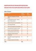 ALBERTA MASTER ELECTRICIAN CERTIFICATION EXAM&NewLine;2026&sol;2027 HIGH-YIELD EXAM QUESTIONS & STUDY GUIDE&NewLine;
