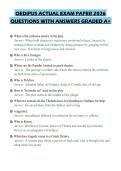 OEDIPUS ACTUAL EXAM PAPER 2026&NewLine;QUESTIONS WITH ANSWERS GRADED A&plus;