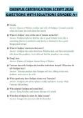 OEDIPUS CERTIFICATION SCRIPT 2026&NewLine;QUESTIONS WITH SOLUTIONS GRADED A&plus;
