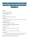 OEDIPUS COMPREHENSIVE STUDY GUIDE&NewLine;2026 FULL QUESTIONS AND SOLUTIONS&NewLine;GRADED A&plus;