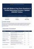 ISyE 6402 Midterm Prep Exam Questions & Verified Rationalized Answers&comma; Updated 2026&sol;2027 Edition