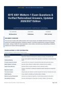 ISYE 6501 Midterm 1 Exam Questions & Verified Rationalized Answers&comma; Updated 2026&sol;2027 Edition