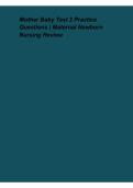Mother Baby Test 2 Practice Questions &ndash; Maternal Newborn Nursing Review&comma; Study Guide & Exam Preparation 2026&ndash;2027