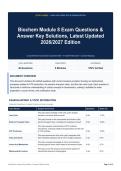 Biochem Module 8 Exam Questions & Answer Key Solutions&comma; Latest Updated 2026&sol;2027 Edition