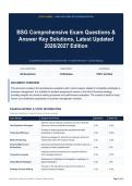 BSG Comprehensive Exam Questions & Answer Key Solutions&comma; Latest Updated 2026&sol;2027 Edition