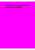 NR 302 Exam 1 Review Questions and Answers 2026&ndash;2027 &ndash; Comprehensive Nursing Study Guide&comma; Practice Questions and Exam Preparation